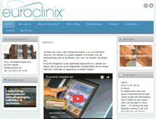 Tablet Screenshot of euroclinix.be